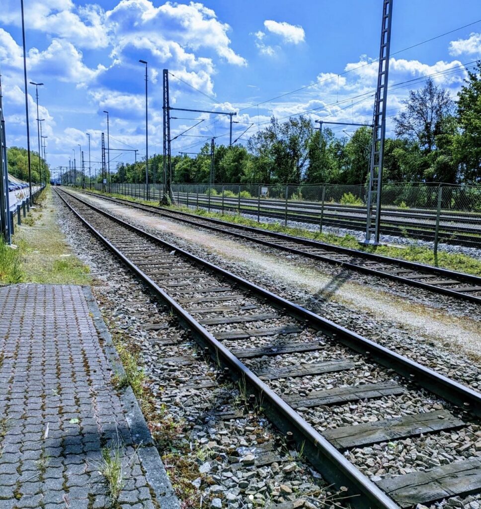 Bahnschienen auf Manchinger Flur